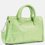 Le City Small Leather Tote Bag Lime Green – Balenciaga