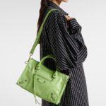 Le City Small Leather Tote Bag Lime Green – Balenciaga
