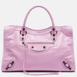 Pink Le City Medium Leather Tote Bag – Balenciaga