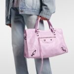 Pink Le City Medium Leather Tote Bag – Balenciaga