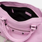 Pink Le City Medium Leather Tote Bag – Balenciaga