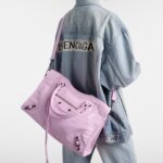 Pink Le City Medium Leather Tote Bag – Balenciaga