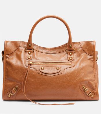 Le City Medium Leather Tote Bag- Balenciaga
