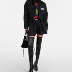 Le City Medium LeatherTrimmed Suede Tote Bag – Balenciaga