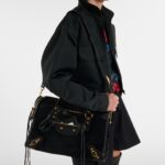 Le City Medium LeatherTrimmed Suede Tote Bag – Balenciaga