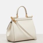 Dolce & Gabbana Sicily Small Leather Shoulder Bag – Bianco White