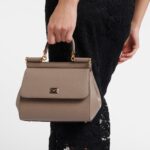 Dolce & Gabbana Sicily Small Luxe Leather Shoulder Bag – Fango Brown