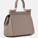 Dolce & Gabbana Sicily Small Luxe Leather Shoulder Bag – Fango Brown