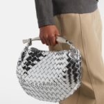 Sardine Intrecciato Mirrored Leather Tote Bag by Bottega Veneta