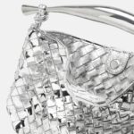 Sardine Intrecciato Mirrored Leather Tote Bag by Bottega Veneta