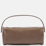 The Row Round ’90s Compact Leather Shoulder Bag – Davys Grey Ans