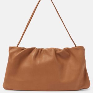 The Row Bourse XL Classic Leather Shoulder Bag – French Beige Ans