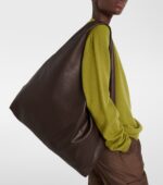 The Row New Bindle Soft Leather Shoulder Bag – Dark Brown Ans