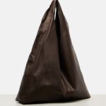 The Row New Bindle Soft Leather Shoulder Bag – Dark Brown Ans
