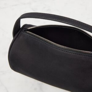 The Row ’90s Premium Leather Shoulder Bag – Black Ans