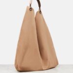 The Row Bindle Three Soft Suede Shoulder Bag – Beige Melange Ans