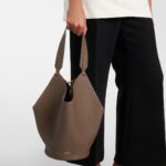Khaite Lotus Small Signature Leather Tote Bag – Elephant Grey