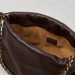 Loewe Flamenco Small Leather Tote – Dark Brown with Gold Hardware