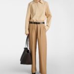 The Row Park Large Premium Leather Tote Bag – Dark Brown