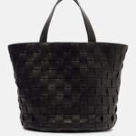 The Row Sisal Structured Leather Tote Bag – Black Ans