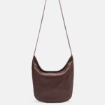 The Row N/S Izzy Classic Leather Shoulder Bag – Dark Brown Ans