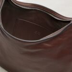 The Row N/S Izzy Classic Leather Shoulder Bag – Dark Brown Ans