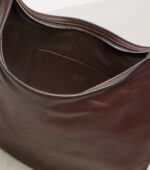 The Row N/S Izzy Classic Leather Shoulder Bag – Dark Brown Ans