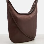 The Row N/S Izzy Classic Leather Shoulder Bag – Dark Brown Ans