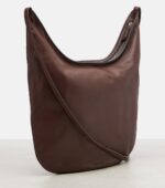The Row N/S Izzy Classic Leather Shoulder Bag – Dark Brown Ans