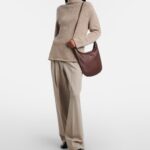The Row N/S Izzy Classic Leather Shoulder Bag – Dark Brown Ans