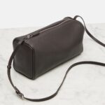 The Row ’90s Premium Leather Shoulder Bag – Ebony Brown Ans