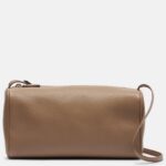 The Row ’90s Classic Leather Shoulder Bag – Stone Ans