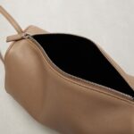 The Row ’90s Classic Leather Shoulder Bag – Stone Ans