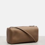 The Row ’90s Classic Leather Shoulder Bag – Stone Ans