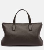 The Row Marcel Premium Leather Tote Bag – Deep Brown Ans