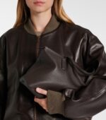 The Row Marcel Premium Leather Tote Bag – Deep Brown Ans