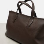 The Row Marcel Premium Leather Tote Bag – Deep Brown Ans