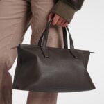 The Row Marcel Premium Leather Tote Bag – Deep Brown Ans