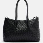Pinacoteca Small Reversible Leather Tote Bag in Black – Bottega Veneta