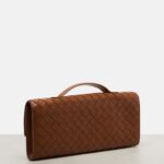 Intrecciato Leather Clutch Brown – Bottega Veneta