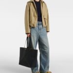 Loewe Puzzle Fold Large Black Leather Tote Bag
