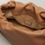 Loewe Flamenco Medium Leather Shoulder Bag – Mocha Brown with Silver Hardware