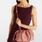 Loewe Flamenco Medium Leather Clutch – Blush Pink with Gold Hardware