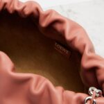 Loewe Flamenco Medium Leather Clutch – Blush Pink with Gold Hardware