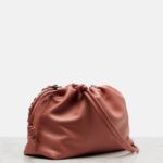 Loewe Flamenco Medium Leather Clutch – Blush Pink with Gold Hardware