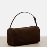 The Row ’90s Premium Leather Top-Handle Bag – Mocha Ans