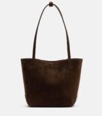 The Row Park Edge Medium Premium Suede Tote – Mocha Ans