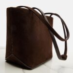 The Row Park Edge Medium Premium Suede Tote – Mocha Ans