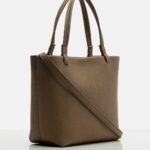 The Row Park Small Classic Leather Tote – Smoked Taupe Ans