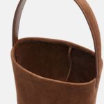 The Row Park Edge N/S Small Suede Tote – Nuez Brown